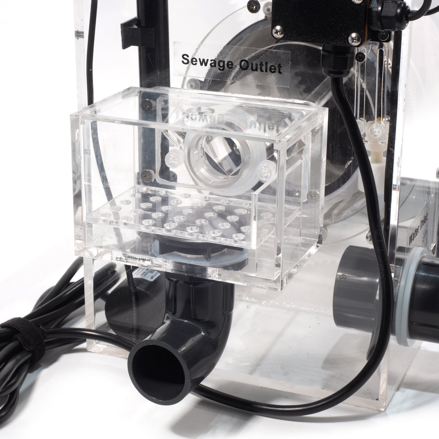 NinjaSieve RDF Automatic Rotary Drum Filter for Koi Tilapia Pond, Fish Farm,Aquarium,Hydroponics, Aquaculture, Aquaponics, with Mobile Control Box, Transparent Koi Pond Filter 5T10 (1240GPH) - Coming soon