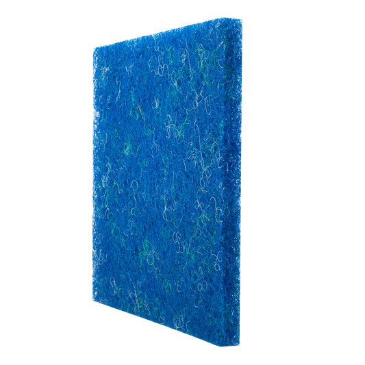 NinjaSieve 4 Packs Blue Koi Pond Filter Media - Durable Fish Pond Filter Mat - Water Garden Aquariums Filter Material - 20" x 20" x 1.6"