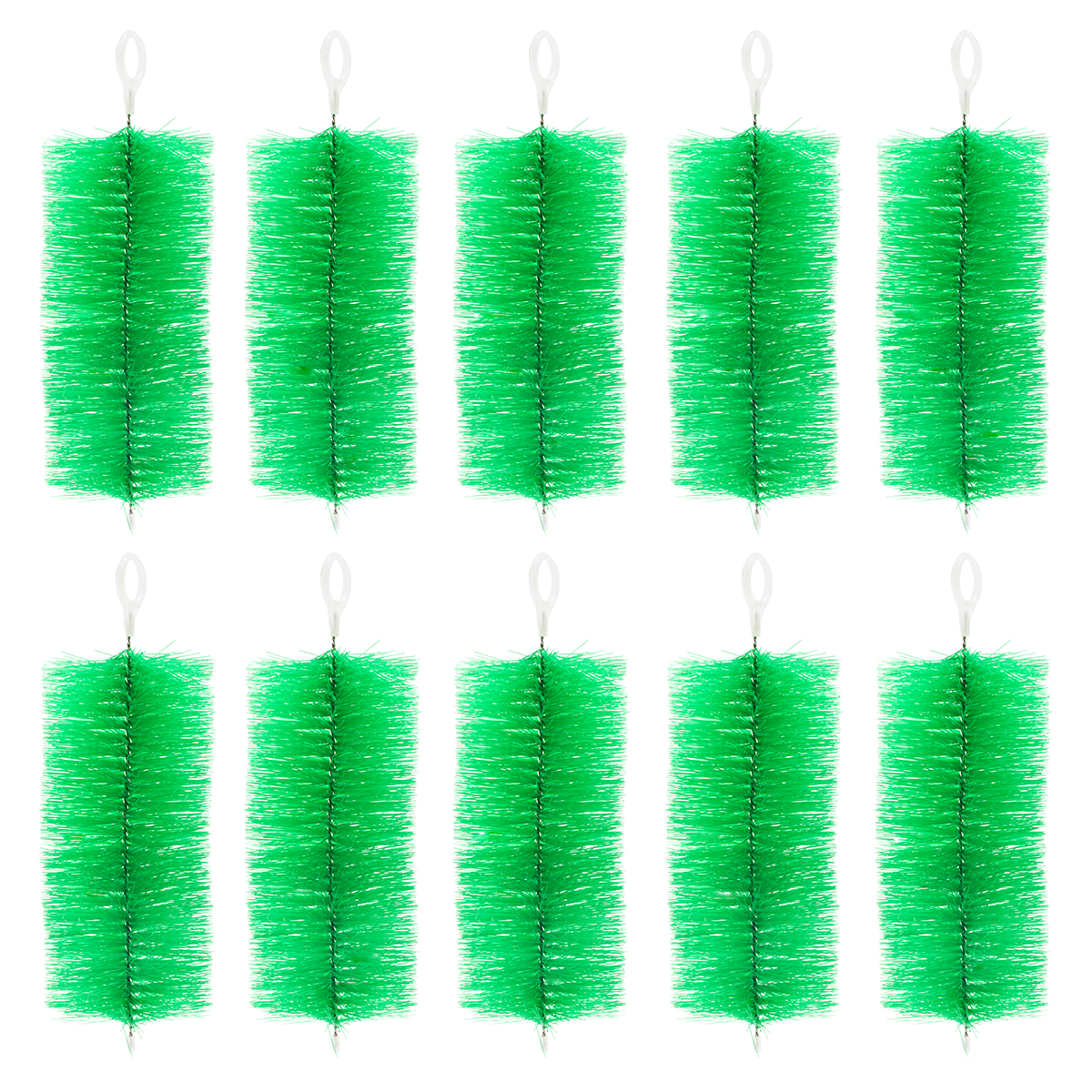 Ninjasieve 10 Packs Fish Pond Filter Brushes Set for Koi Pond Fish Tank Aquarium Water Garden Pond Skimmer Filter Cleaning Brush (Green Upgraded)