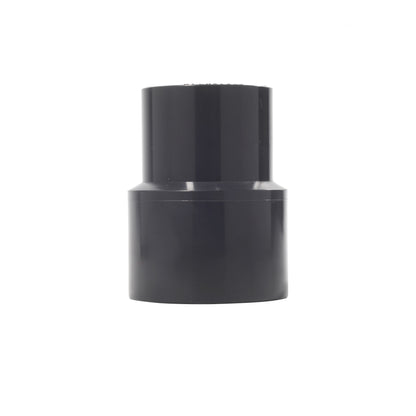 Gray PVC Reducing Coupling Bushing, High-Flow PVC Reducer Pipe Fitting (Socket x Socket, SCH80)