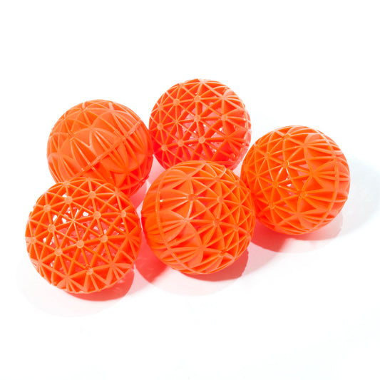 NinjaSieve Filter Media Bio Balls Bulk,  3 Inch Large Bio Balls for Outdoor Ponds, Pond Filter Media for Koi Pond filter, Aquarium Filter, Fish Farm (Orange, 3 Inch)