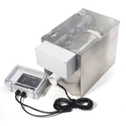 NinjaSieve RDF Automatic Rotary Drum Filter for Koi Tilapia Pond, Fish Farm,Aquarium,Hydroponics, Aquaculture, Aquaponics, with Mobile Control Box, Smallest Koi Pond Filter 4T10-2 (925GPH)