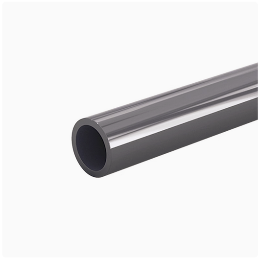 NinjaSieve UPVC Pipe Rigid Round Pipe 50mm OD for Water Pipe, Crafts, Cable Sleeve - DN40, 2 Packs, Grey